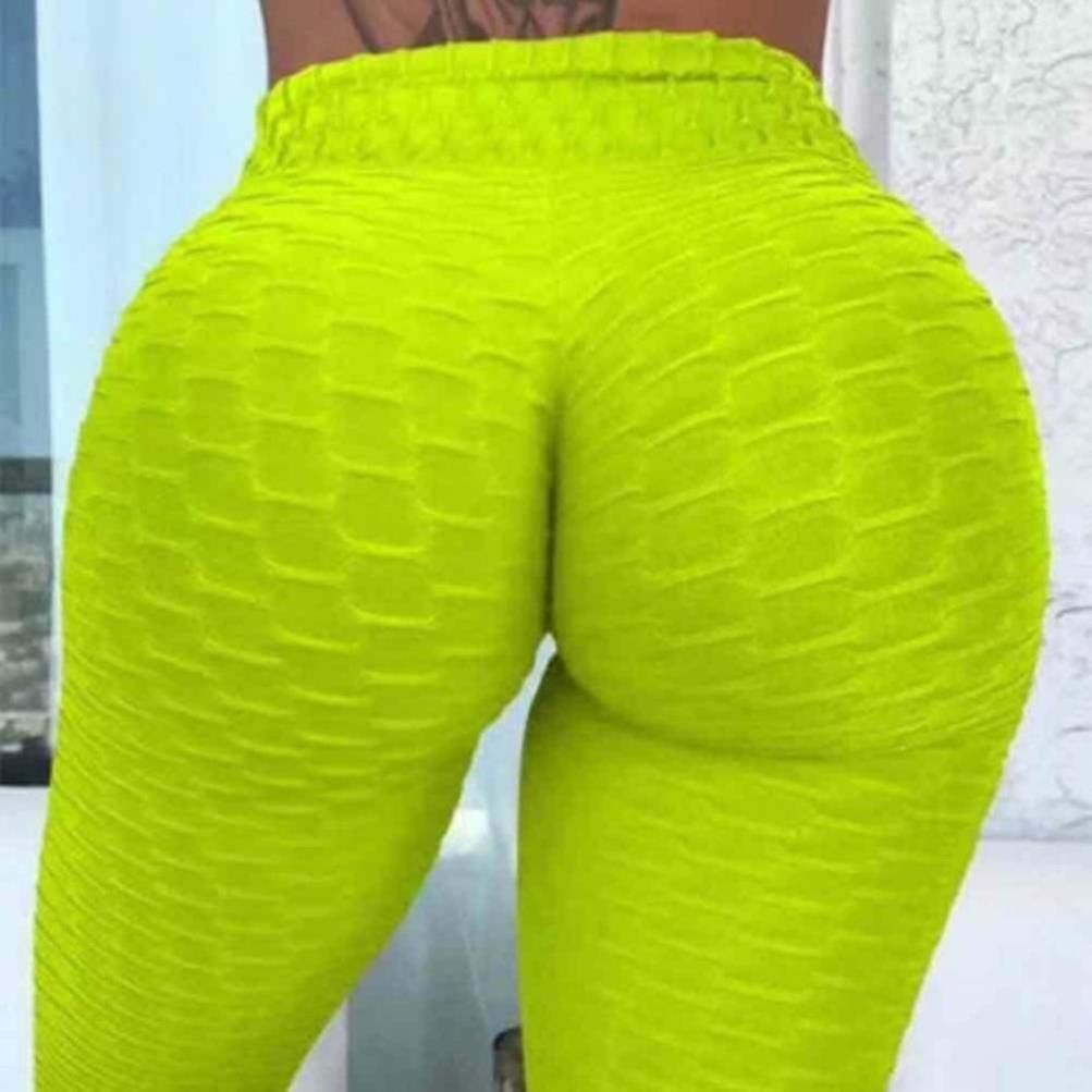 Set of 3 - Leggings Ruched Butt Shapewear Tights Yoga Pants