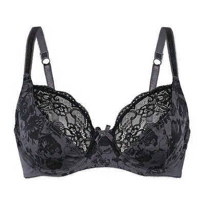 LINGERN Sassa Charming Floral Semi-Sheer Lace Demi Bra blends comfort, elegance, and natural shaping for everyday or evening wear.