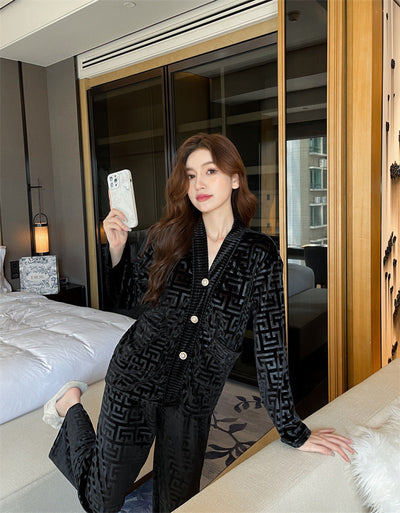 Luxury Silk Sleepwear Set for Ladies