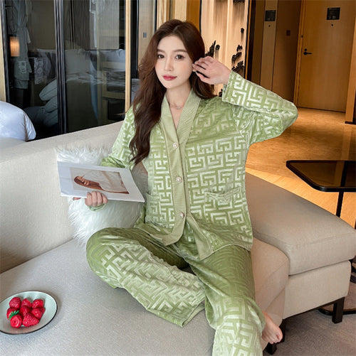 Luxury Silk Sleepwear Set for Ladies