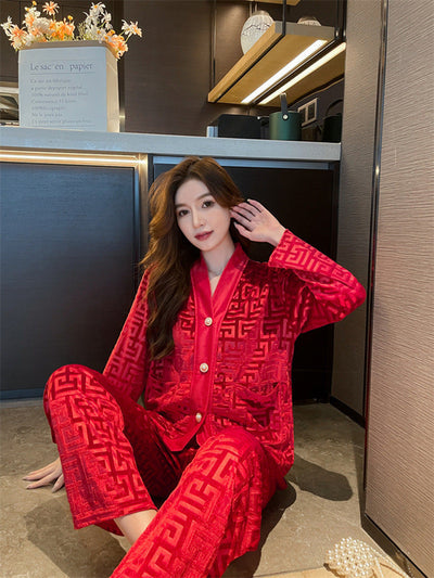 Luxury Silk Sleepwear Set for Ladies