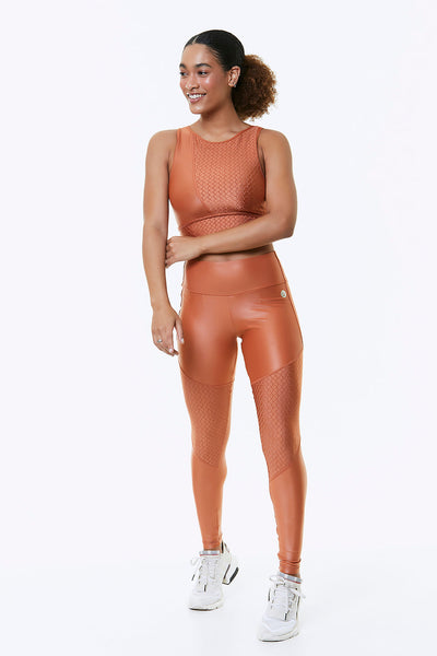 ORANGE BLOSSOM CROPPED SPORTS BRA