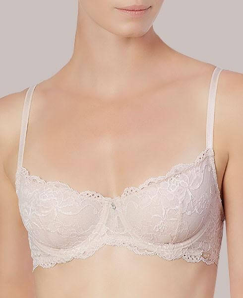 LINGERN Montelle Coquette Lace Demi Cup Bra offers elegant support, lift, and comfort for everyday wear or special occasions.