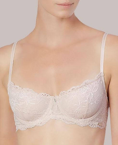 LINGERN Montelle Coquette Lace Demi Cup Bra offers elegant support, lift, and comfort for everyday wear or special occasions.