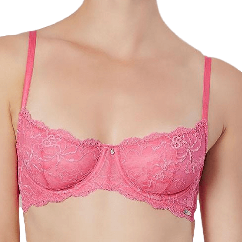 LINGERN Montelle Coquette Lace Demi Cup Bra offers elegant support, lift, and comfort for everyday wear or special occasions.