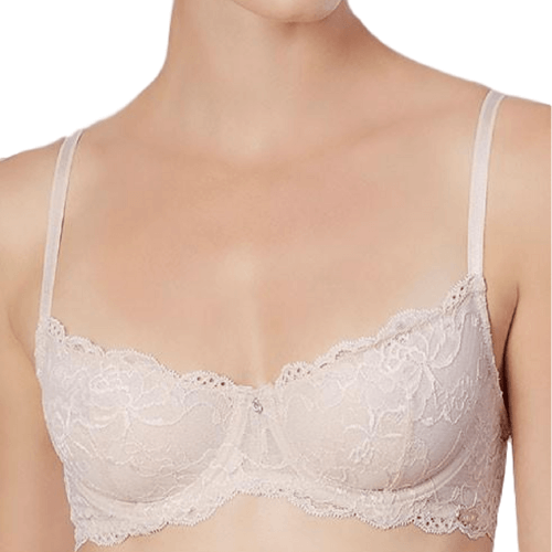 LINGERN Montelle Coquette Lace Demi Cup Bra offers elegant support, lift, and comfort for everyday wear or special occasions.