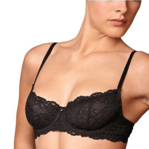 LINGERN Montelle Coquette Lace Demi Cup Bra offers elegant support, lift, and comfort for everyday wear or special occasions.