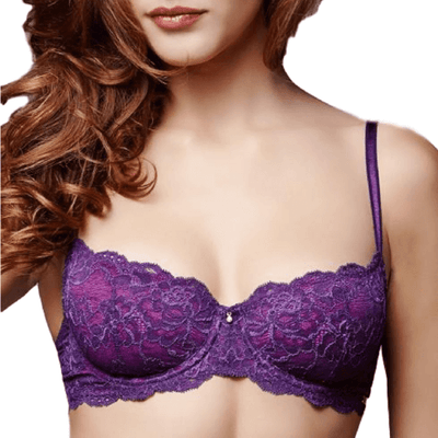 LINGERN Montelle Coquette Lace Demi Cup Bra offers elegant support, lift, and comfort for everyday wear or special occasions.