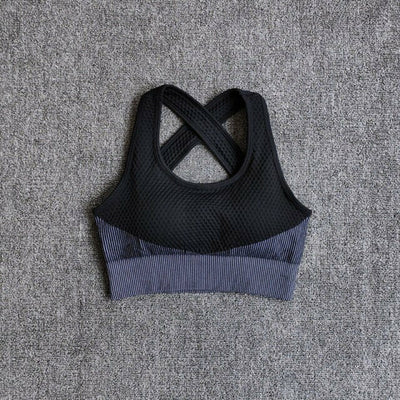 High Waist Leggings+Sport Bra Women Seamless Yoga Set Fitness Clothing