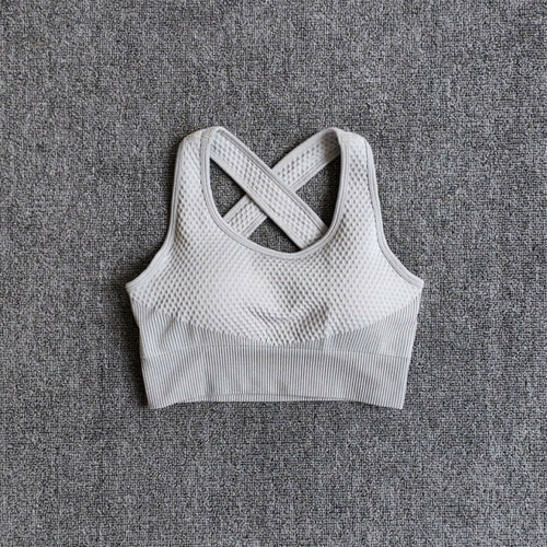 High Waist Leggings+Sport Bra Women Seamless Yoga Set Fitness Clothing