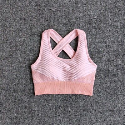 High Waist Leggings+Sport Bra Women Seamless Yoga Set Fitness Clothing